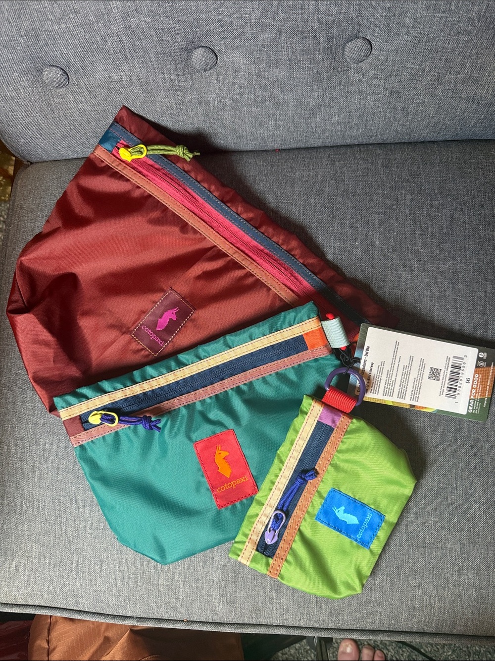 Cotopaxi Cubo Pouch Organizers Del Día 3-Piece Set NWT One of a Kind